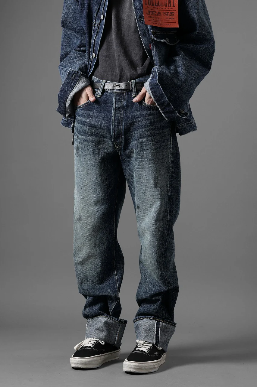 FULLCOUNT "Fear Of The Dark" Straight Denim Pants / 15.5oz Zimbabwe Selvedge Denim (INDIGO BLUE) - Image 22