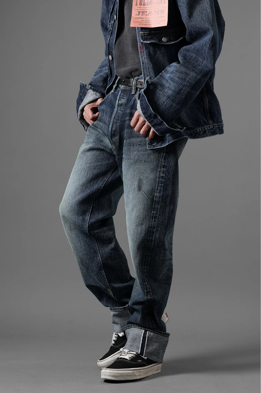 FULLCOUNT "Fear Of The Dark" Straight Denim Pants / 15.5oz Zimbabwe Selvedge Denim (INDIGO BLUE) - Image 23