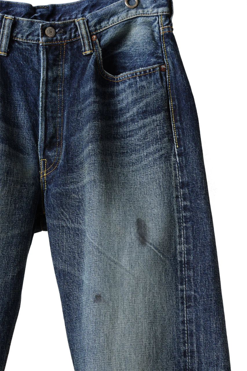 FULLCOUNT "Fear Of The Dark" Straight Denim Pants / 15.5oz Zimbabwe Selvedge Denim (INDIGO BLUE) - Image 4