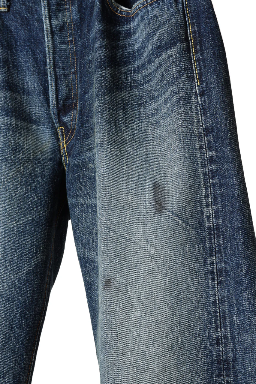 FULLCOUNT "Fear Of The Dark" Straight Denim Pants / 15.5oz Zimbabwe Selvedge Denim (INDIGO BLUE) - Image 5