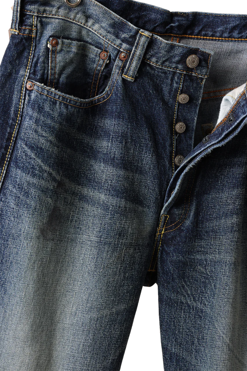 FULLCOUNT "Fear Of The Dark" Straight Denim Pants / 15.5oz Zimbabwe Selvedge Denim (INDIGO BLUE) - Image 8