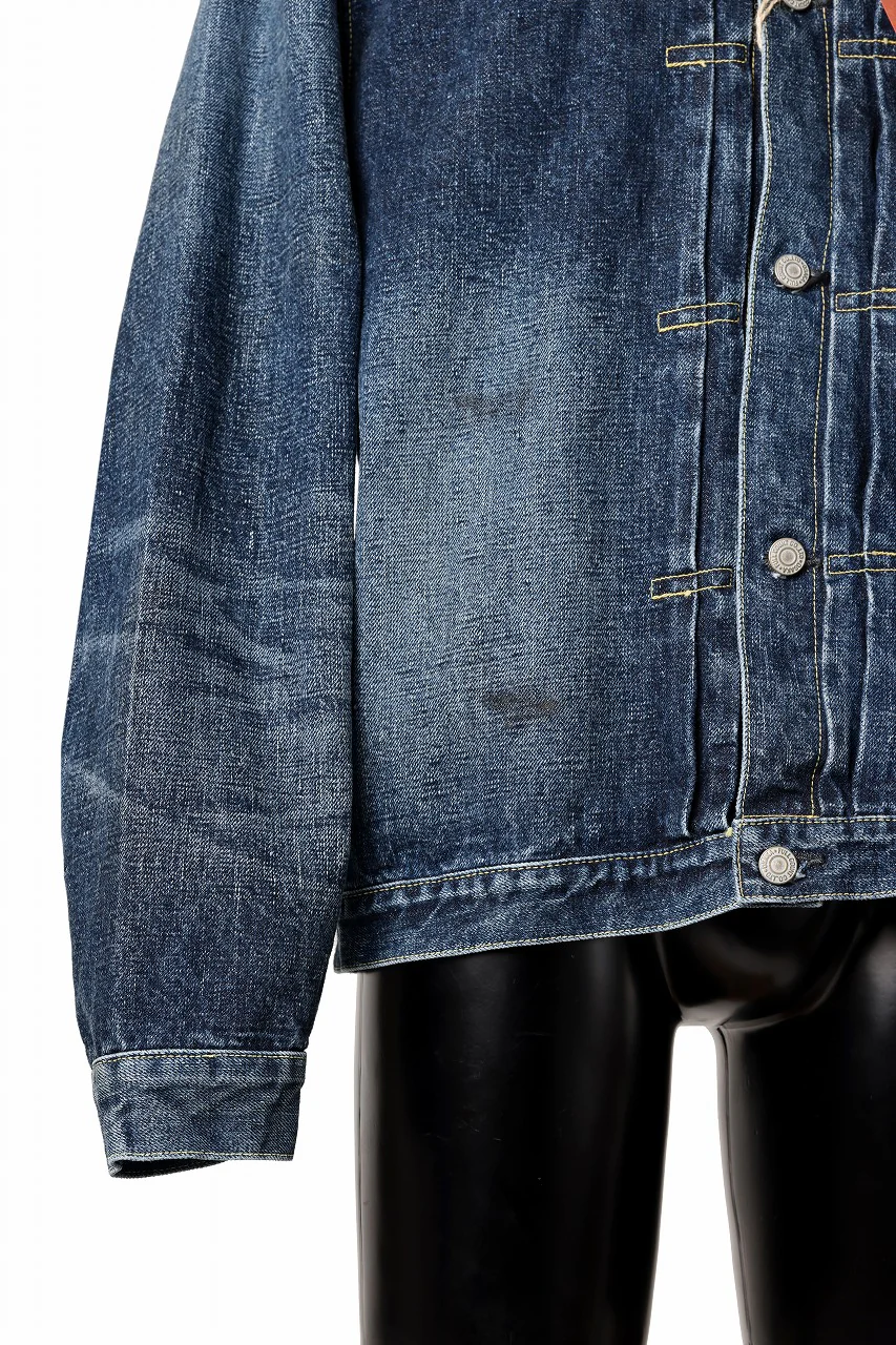 FULLCOUNT "Fear Of The Dark" Type 1 Denim Jacket / 15.5oz Zimbabwe Selvedge Denim (INDIGO BLUE) - Image 10