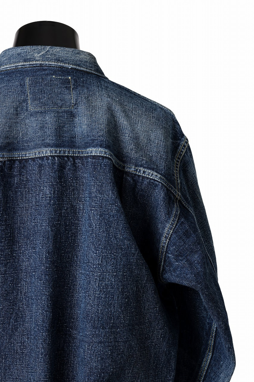 FULLCOUNT "Fear Of The Dark" Type 1 Denim Jacket / 15.5oz Zimbabwe Selvedge Denim (INDIGO BLUE) - Image 15