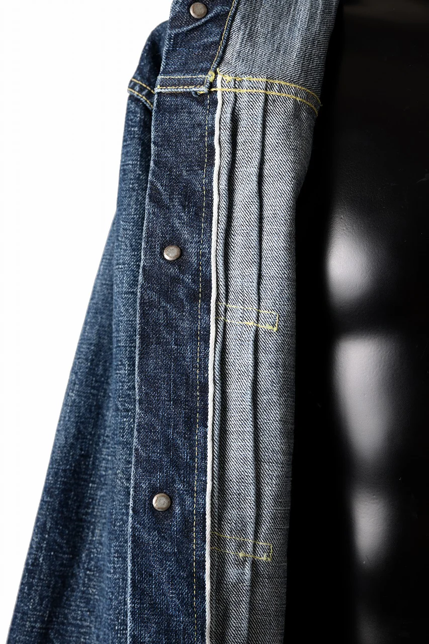 FULLCOUNT "Fear Of The Dark" Type 1 Denim Jacket / 15.5oz Zimbabwe Selvedge Denim (INDIGO BLUE) - Image 18