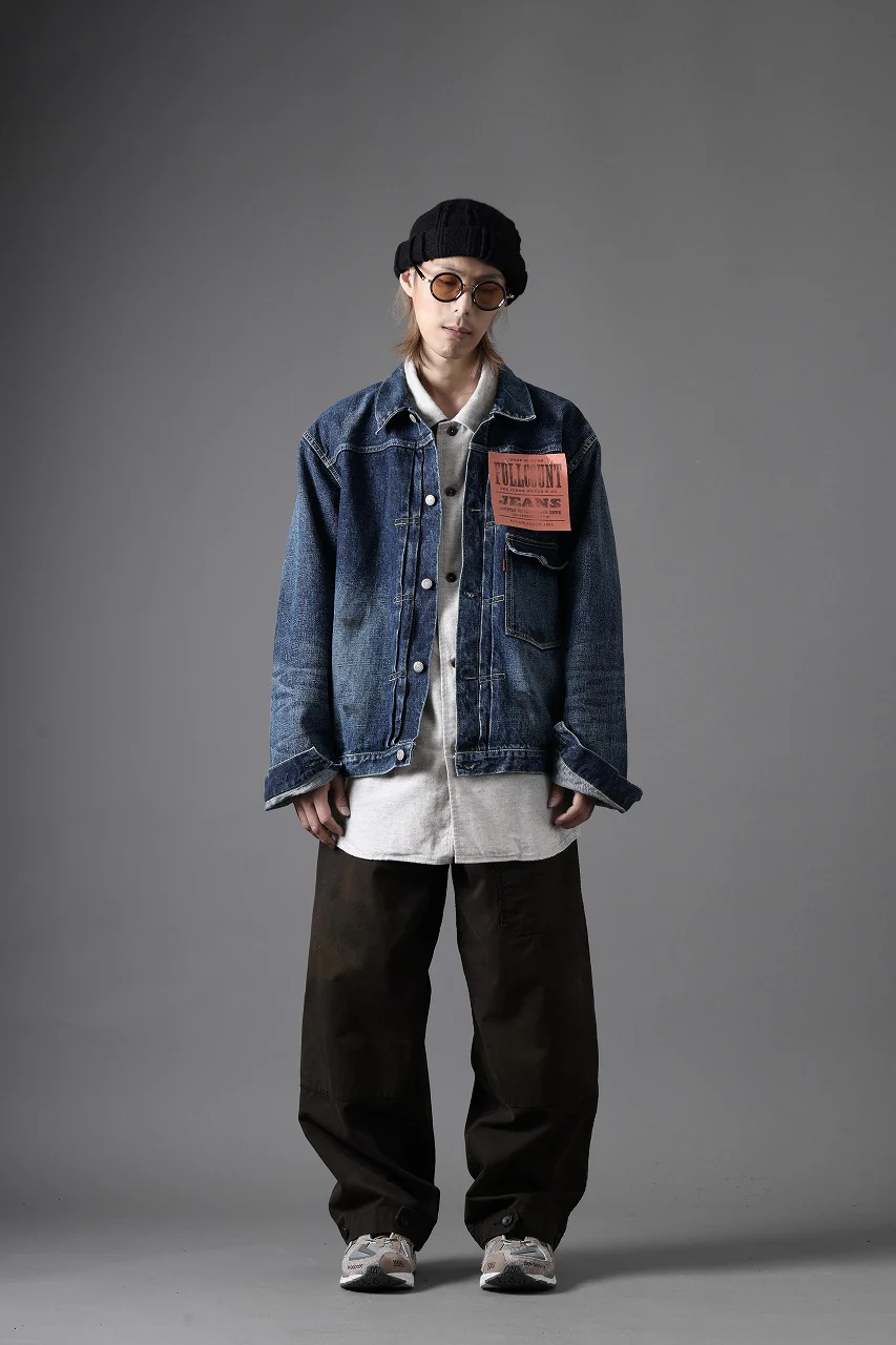 FULLCOUNT "Fear Of The Dark" Type 1 Denim Jacket / 15.5oz Zimbabwe Selvedge Denim (INDIGO BLUE) - Image 23