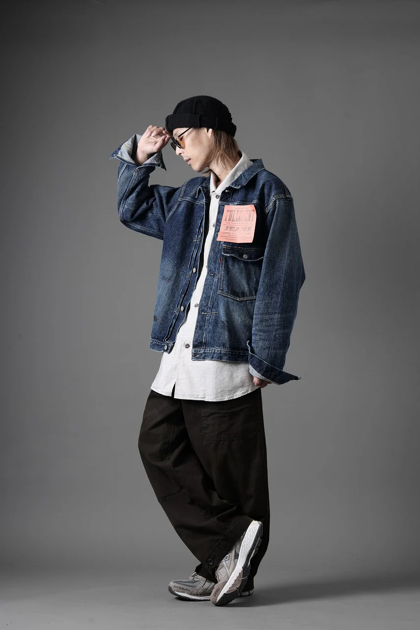 FULLCOUNT "Fear Of The Dark" Type 1 Denim Jacket / 15.5oz Zimbabwe Selvedge Denim (INDIGO BLUE) - Image 24