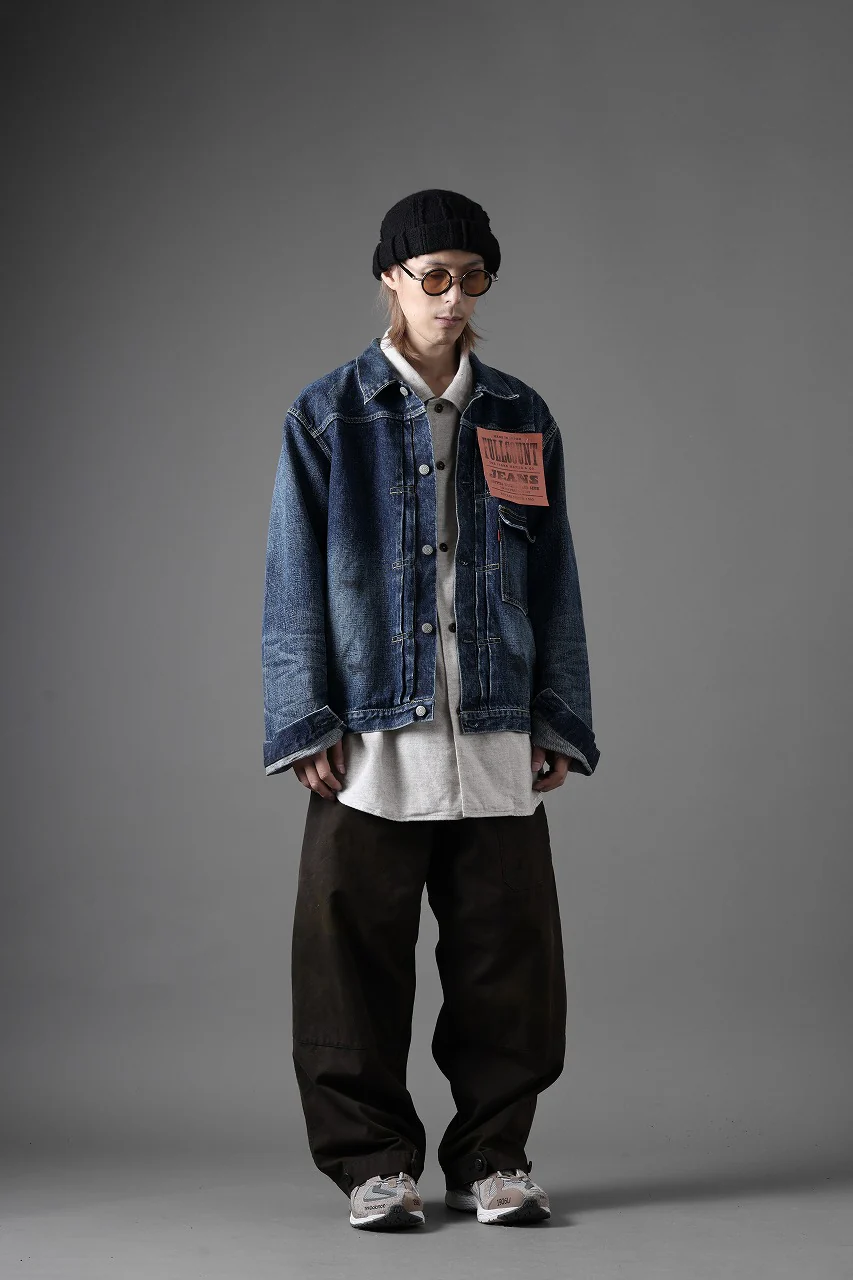 FULLCOUNT "Fear Of The Dark" Type 1 Denim Jacket / 15.5oz Zimbabwe Selvedge Denim (INDIGO BLUE) - Image 25