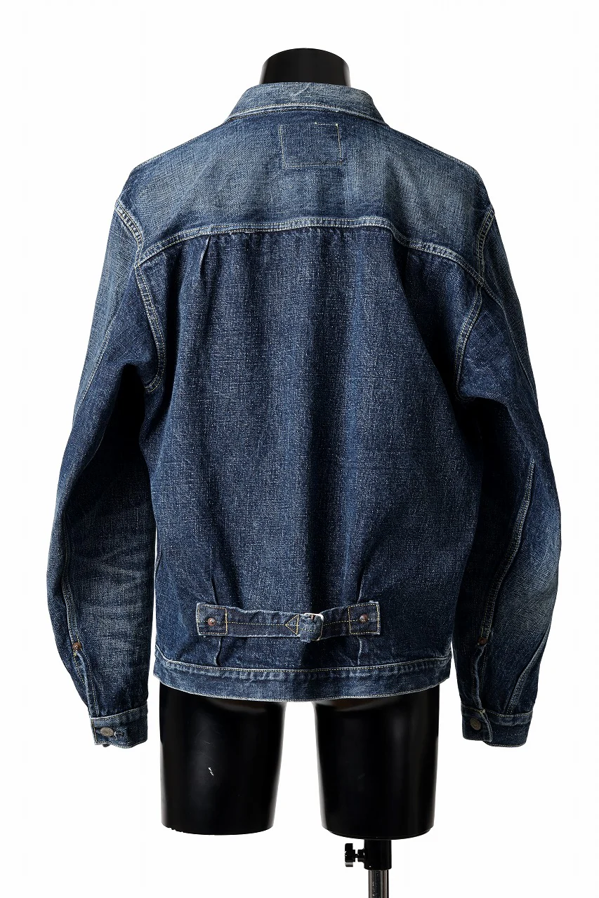 FULLCOUNT "Fear Of The Dark" Type 1 Denim Jacket / 15.5oz Zimbabwe Selvedge Denim (INDIGO BLUE) - Image 5
