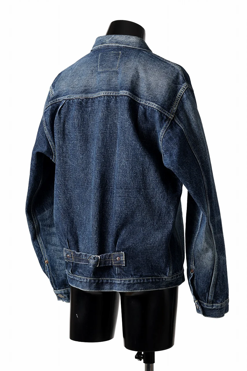 FULLCOUNT "Fear Of The Dark" Type 1 Denim Jacket / 15.5oz Zimbabwe Selvedge Denim (INDIGO BLUE) - Image 6