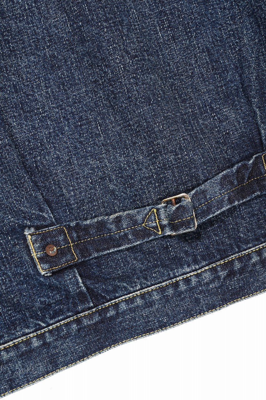 FULLCOUNT "Fear Of The Dark" Type-1 Jean Jacket / 15.5oz Zimbabwe Selvedge Denim (INDIGO BLUE) - Image 10