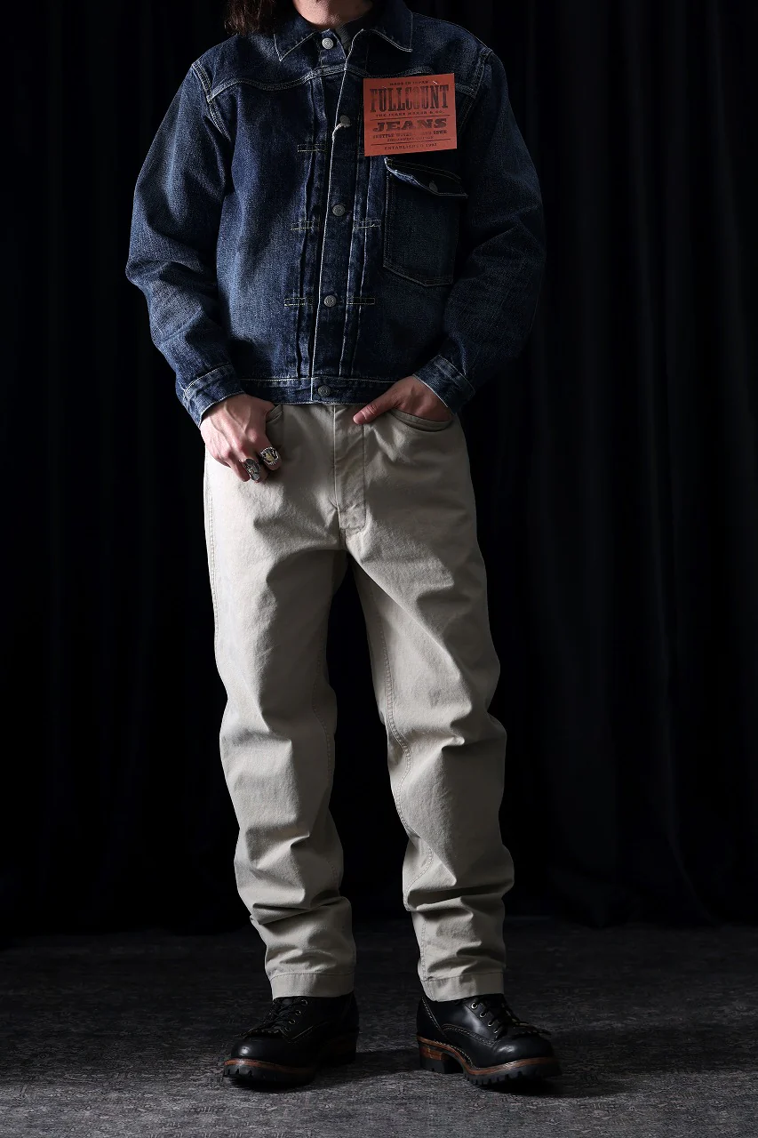 FULLCOUNT "Fear Of The Dark" Type-1 Jean Jacket / 15.5oz Zimbabwe Selvedge Denim (INDIGO BLUE) - Image 13
