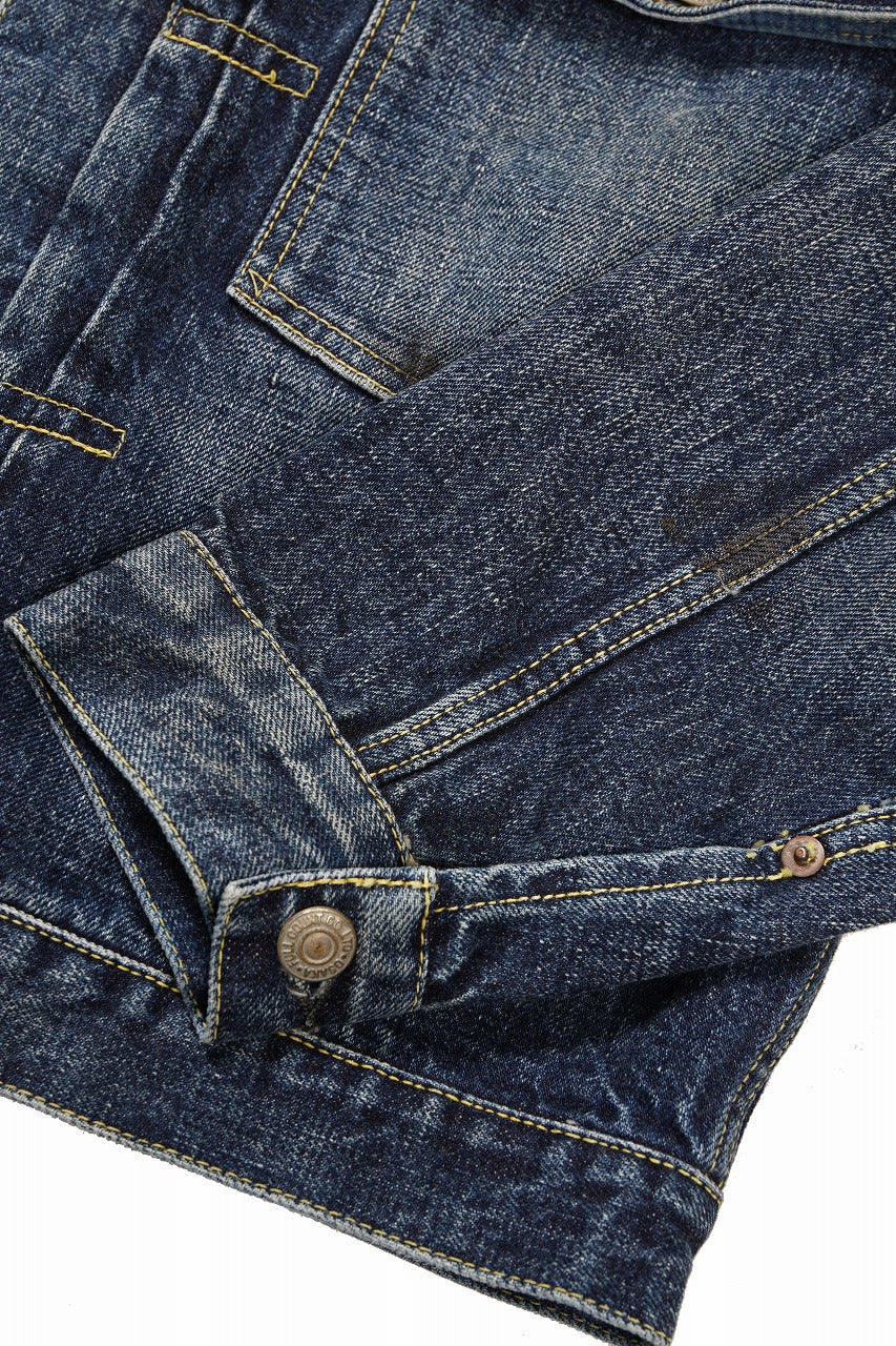 FULLCOUNT "Fear Of The Dark" Type-1 Jean Jacket / 15.5oz Zimbabwe Selvedge Denim (INDIGO BLUE) - Image 7