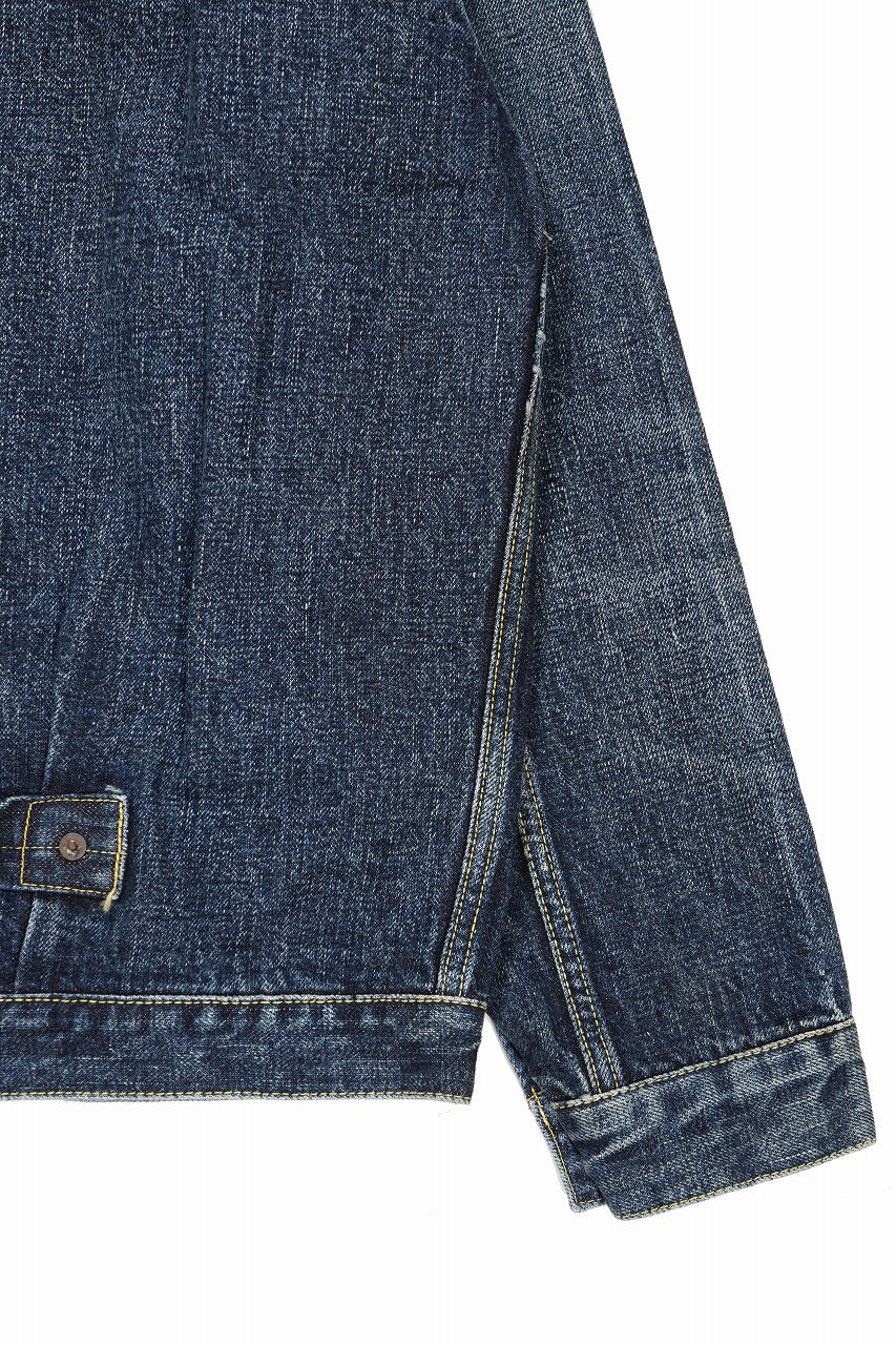FULLCOUNT "Fear Of The Dark" Type-1 Jean Jacket / 15.5oz Zimbabwe Selvedge Denim (INDIGO BLUE) - Image 9