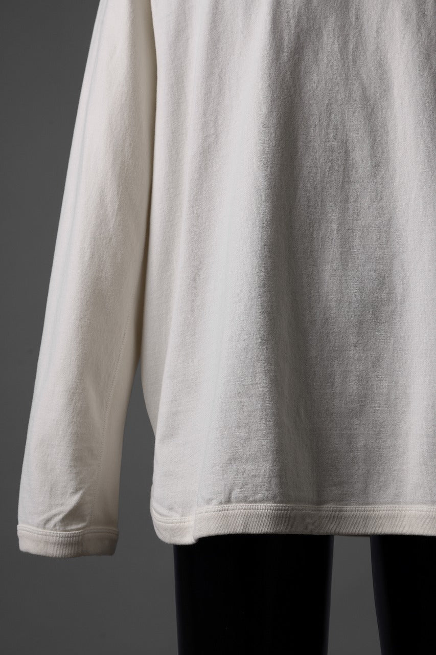 FULLCOUNT FLAT SEAM HEAVY WEIGHT L/S T SHIRT / ORIGINAL 30/2 TIGH TENSION JERSEY (ECRU) - Image 6
