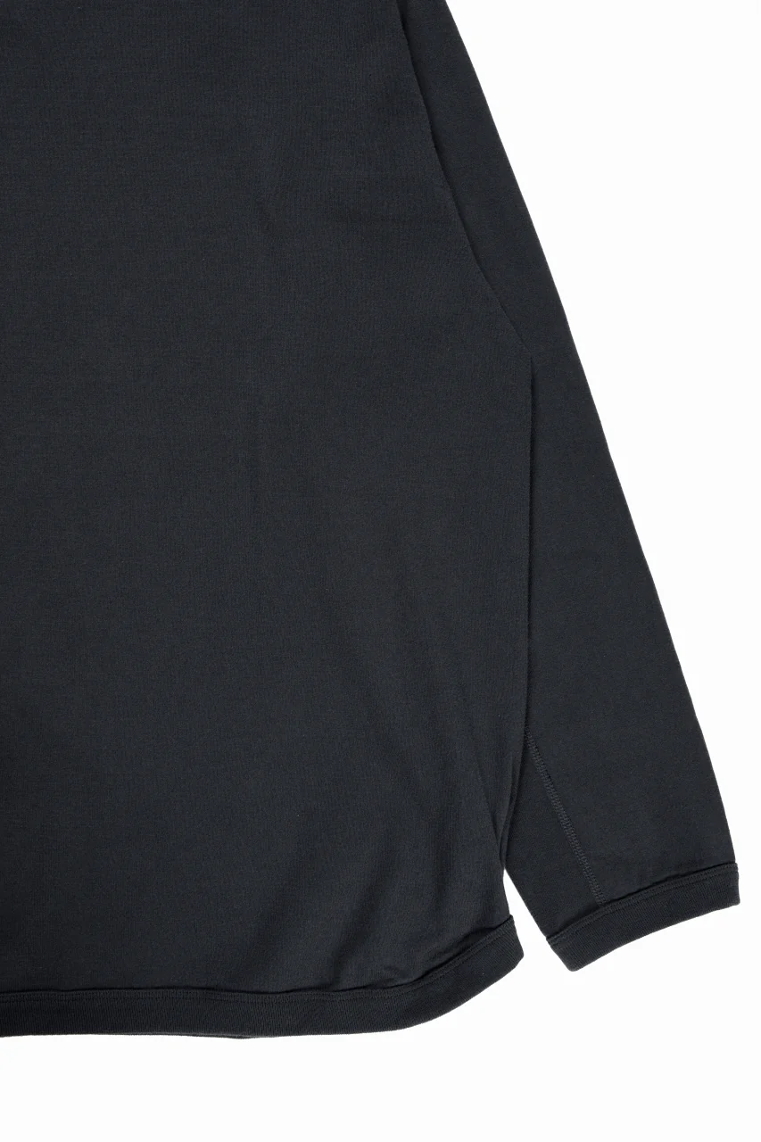 FULLCOUNT FLAT SEAM HEAVY WEIGHT LONG SLEEVE T SHIRT / ORIGINAL 30/2 TIGHT TENSION JERSEY (INK BLACK) - Image 5