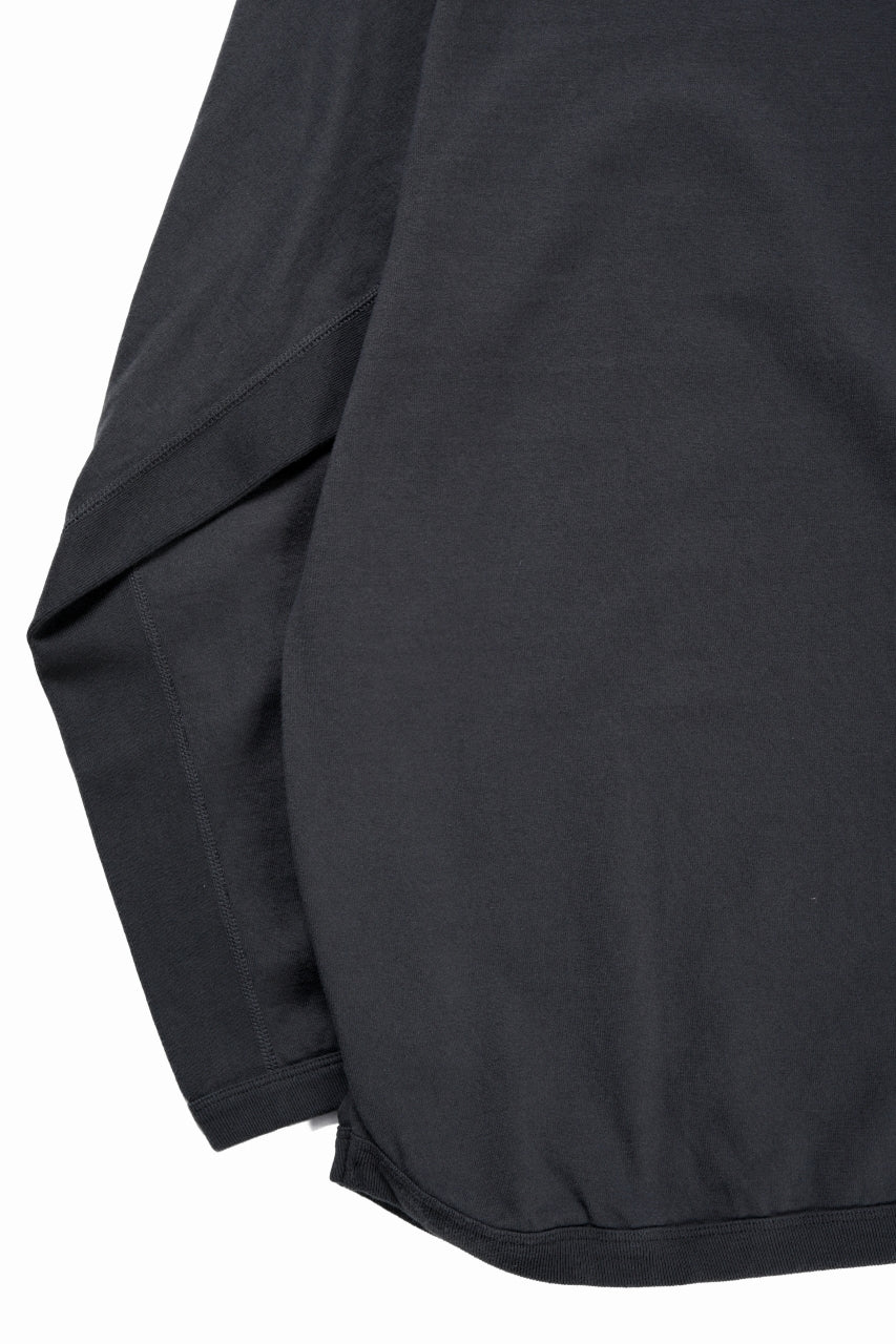 FULLCOUNT FLAT SEAM HEAVY WEIGHT LONG SLEEVE T SHIRT / ORIGINAL 30/2 TIGHT TENSION JERSEY (INK BLACK) - Image 9