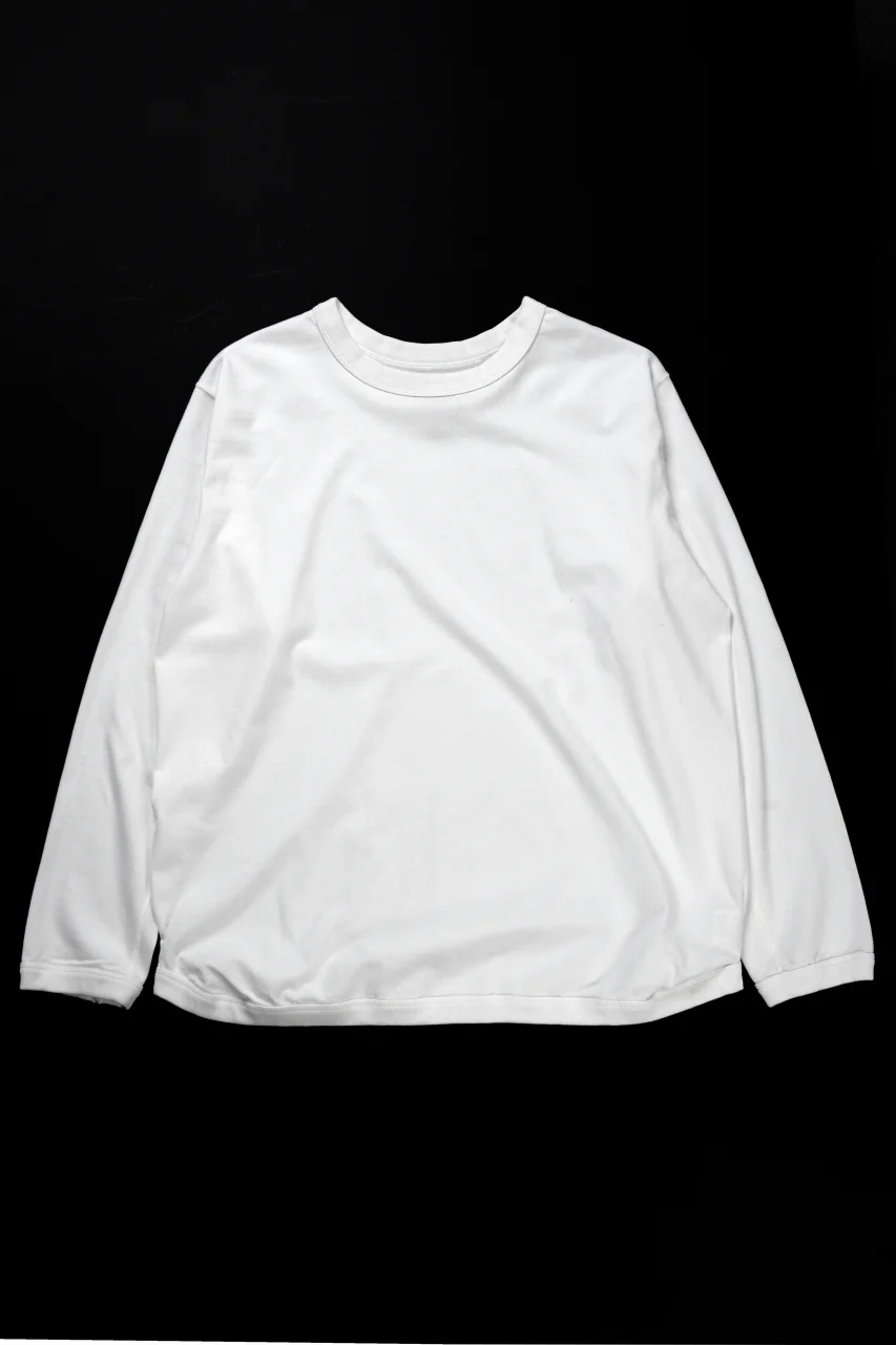 FULLCOUNT FLAT SEAM HEAVY WEIGHT LONG SLEEVE T SHIRT / ORIGINAL 30/2 TIGHT TENSION JERSEY (WHITE)