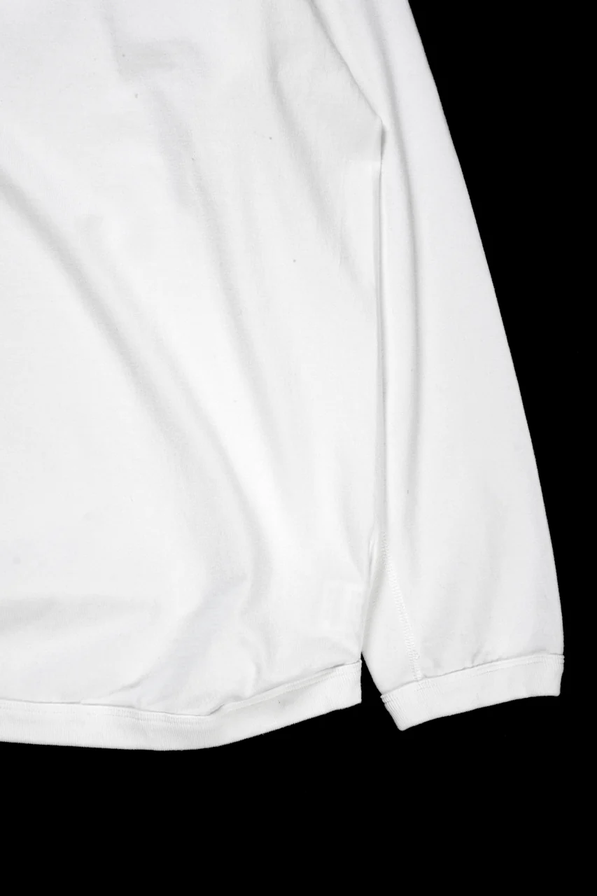 FULLCOUNT FLAT SEAM HEAVY WEIGHT LONG SLEEVE T SHIRT / ORIGINAL 30/2 TIGHT TENSION JERSEY (WHITE) - Image 7