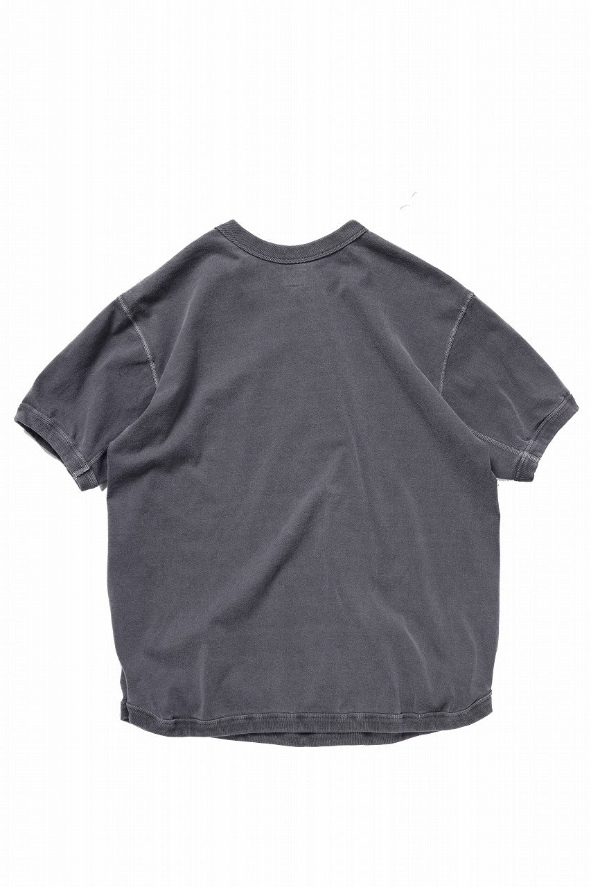 FULLCOUNT FLAT SEAM HEAVY WEIGHT S/S T SHIRT / ORIGINAL 30/2 TIGH TENSION JERSEY (INK BLACK) - Image 3