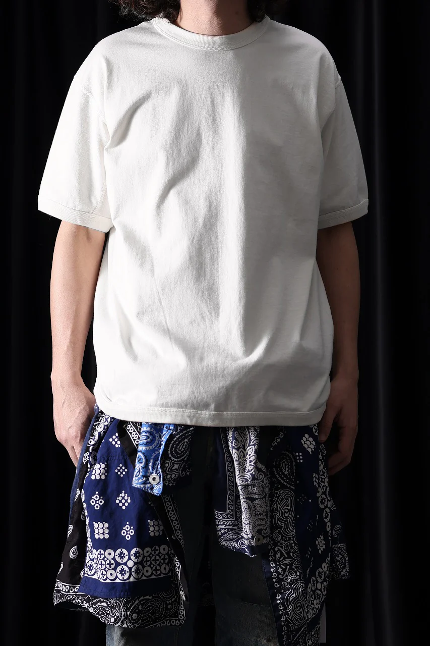 FULLCOUNT FLAT SEAM HEAVY WEIGHT T SHIRT / ORIGINAL 30/2 TIGHT TENSION JERSEY (ECRU) - Image 3