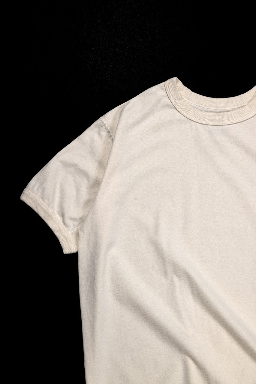 FULLCOUNT FLAT SEAM HEAVY WEIGHT T SHIRT / ORIGINAL 30/2 TIGHT TENSION JERSEY (ECRU) - Image 6