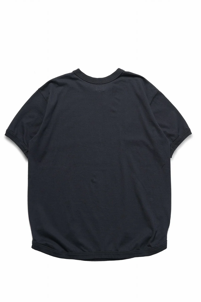 FULLCOUNT FLAT SEAM HEAVY WEIGHT T SHIRT / ORIGINAL 30/2 TIGHT TENSION JERSEY (INK BLACK) - Image 3