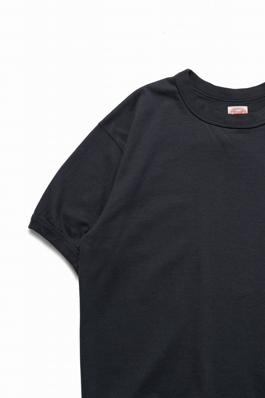 FULLCOUNT FLAT SEAM HEAVY WEIGHT T SHIRT / ORIGINAL 30/2 TIGHT TENSION JERSEY (INK BLACK) - Image 4