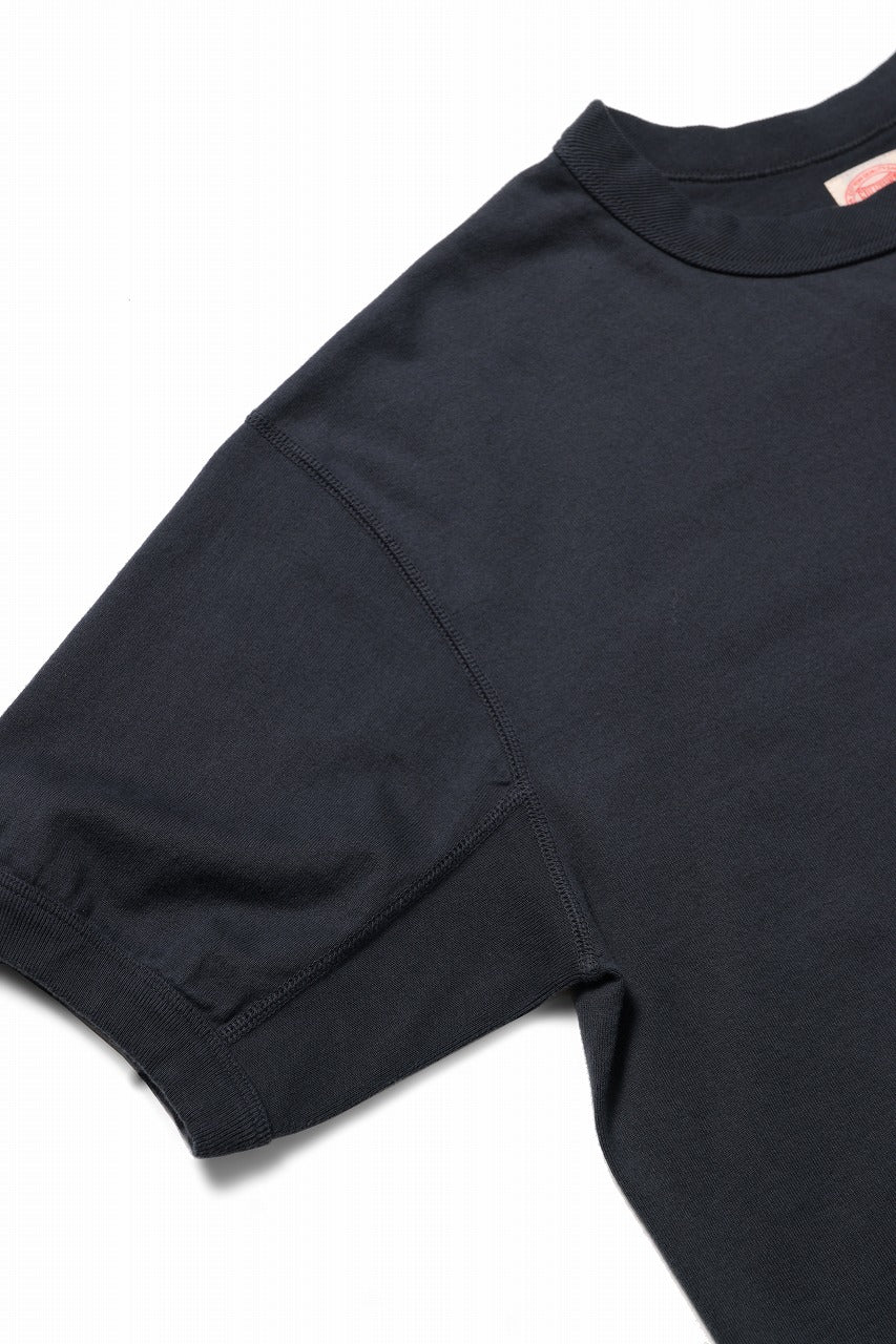 FULLCOUNT FLAT SEAM HEAVY WEIGHT T SHIRT / ORIGINAL 30/2 TIGHT TENSION JERSEY (INK BLACK) - Image 7