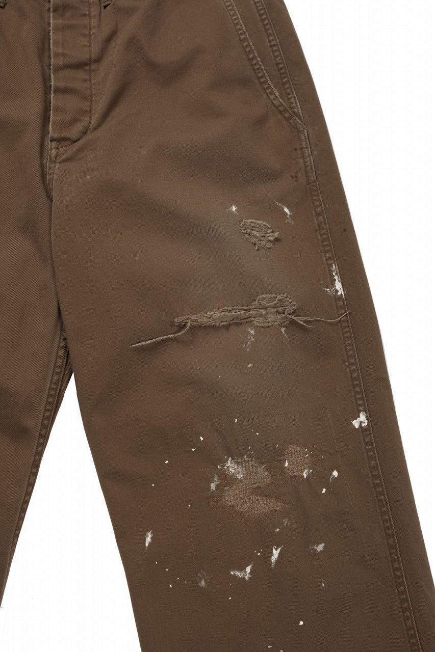 FULLCOUNT "FREEDOM FIGHTER" U.S.ARMY CHINO 41 TROUSERS (BROWN) - Image 3