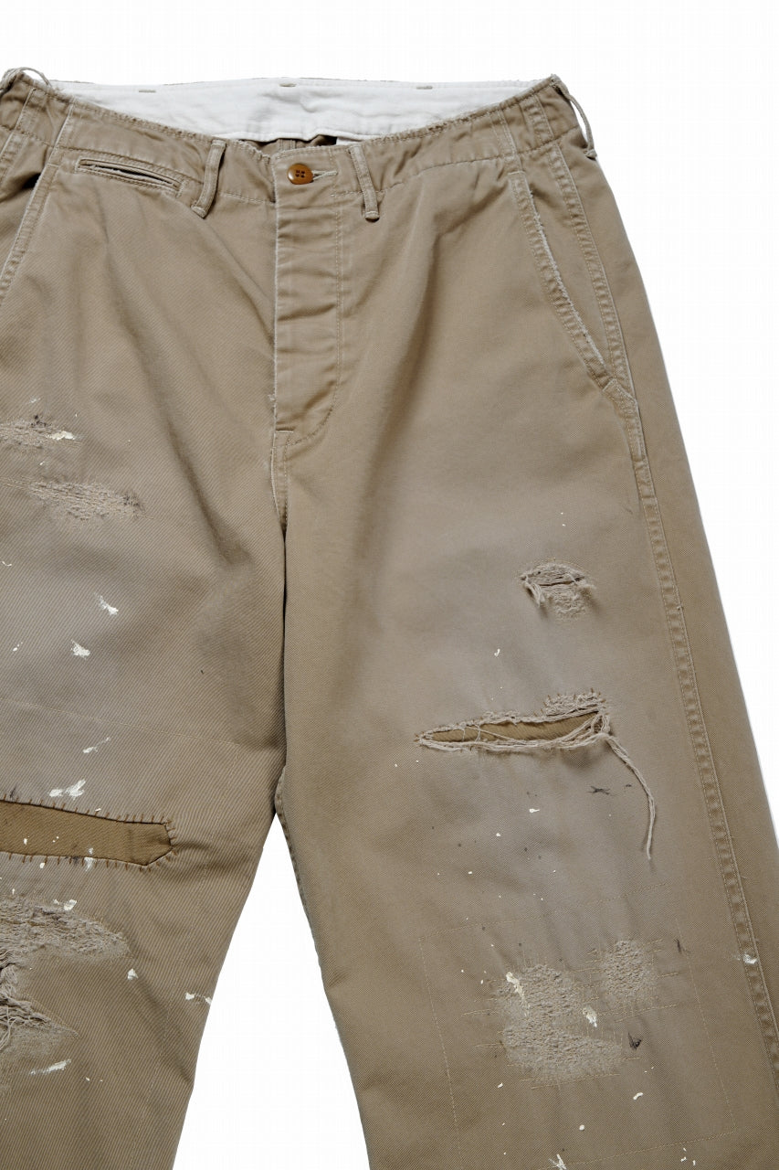 FULLCOUNT "FREEDOM FIGHTER" U.S.ARMY CHINO 41 TROUSERS (BROWN BEIGE) - Image 4