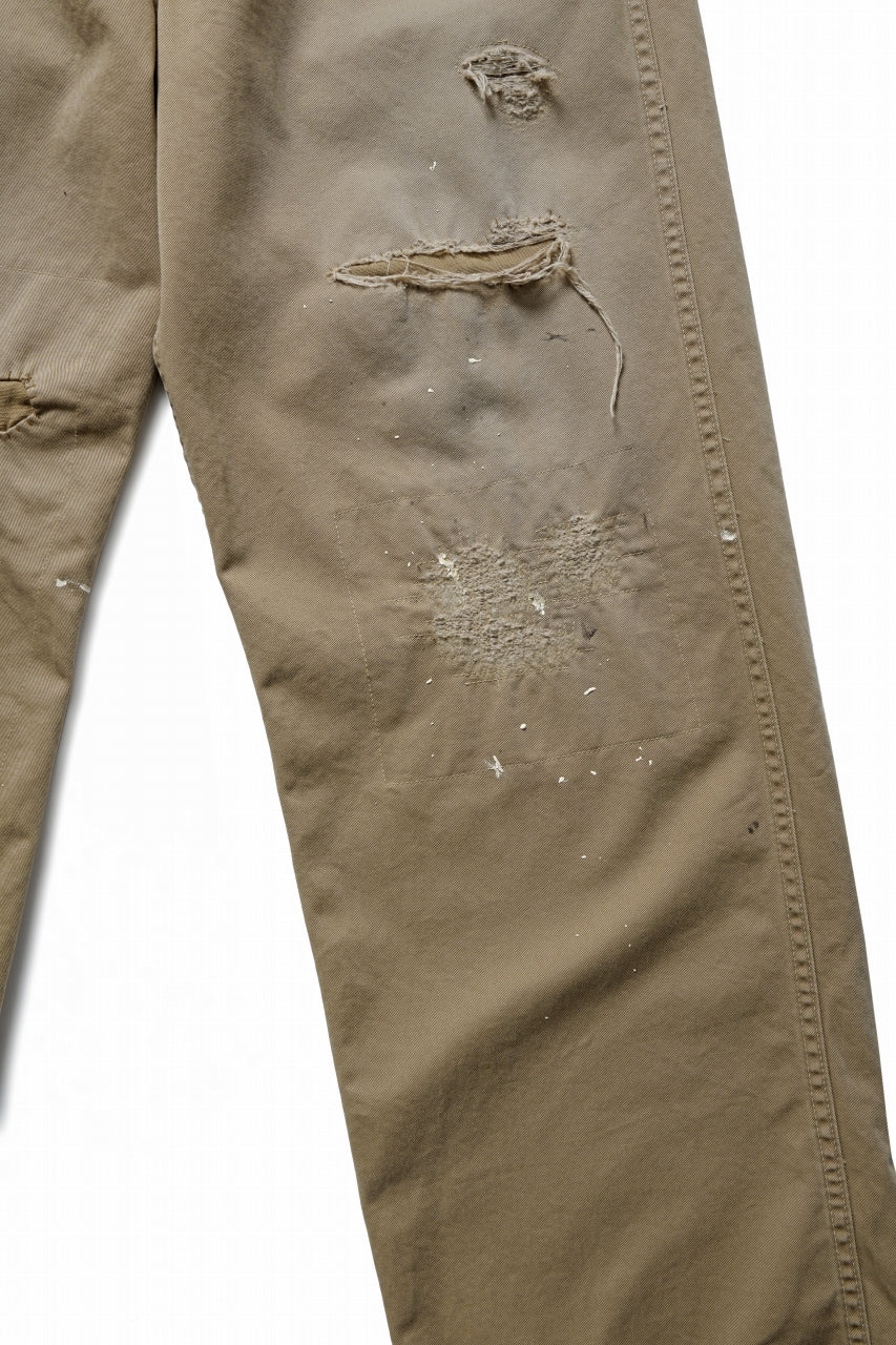 FULLCOUNT "FREEDOM FIGHTER" U.S.ARMY CHINO 41 TROUSERS (BROWN BEIGE) - Image 5