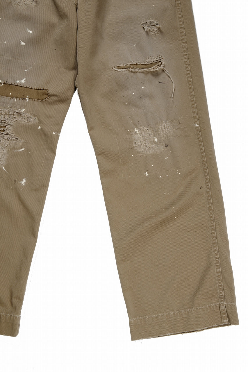 FULLCOUNT "FREEDOM FIGHTER" U.S.ARMY CHINO 41 TROUSERS (BROWN BEIGE) - Image 6