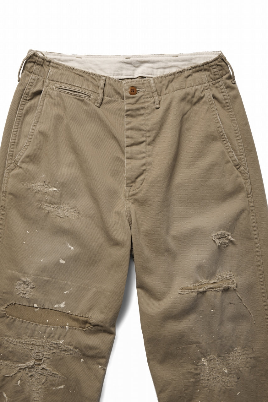 FULLCOUNT "FREEDOM FIGHTER" U.S.ARMY CHINO 41 TROUSERS (BROWN BEIGE) - Image 7