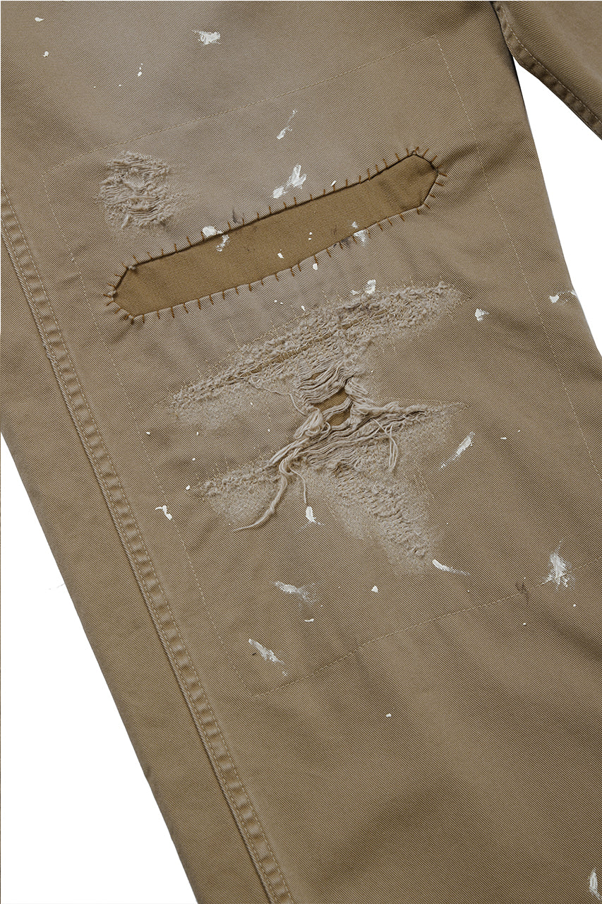 FULLCOUNT "FREEDOM FIGHTER" U.S.ARMY CHINO 41 TROUSERS (BROWN BEIGE) - Image 8