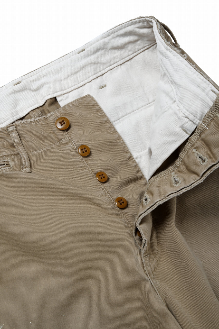 FULLCOUNT "FREEDOM FIGHTER" U.S.ARMY CHINO 41 TROUSERS (BROWN BEIGE) - Image 9