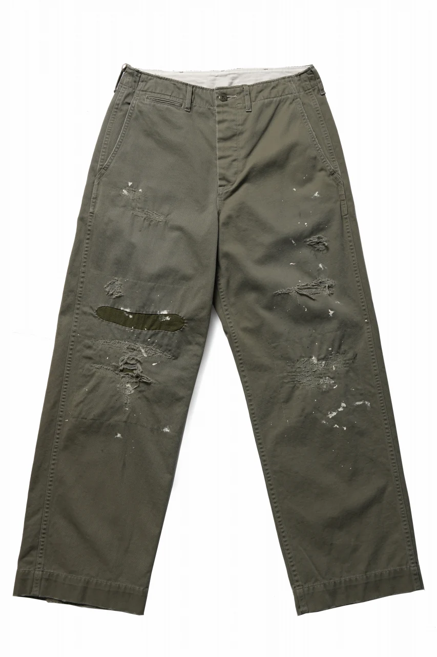 FULLCOUNT "FREEDOM FIGHTER" U.S.ARMY CHINO 41 TROUSERS (SAGE GREEN)
