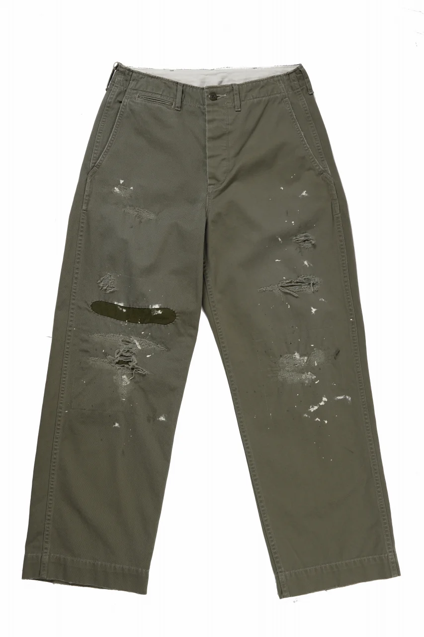 FULLCOUNT "FREEDOM FIGHTER" U.S.ARMY CHINO 41 TROUSERS (SAGE GREEN) - Image 2