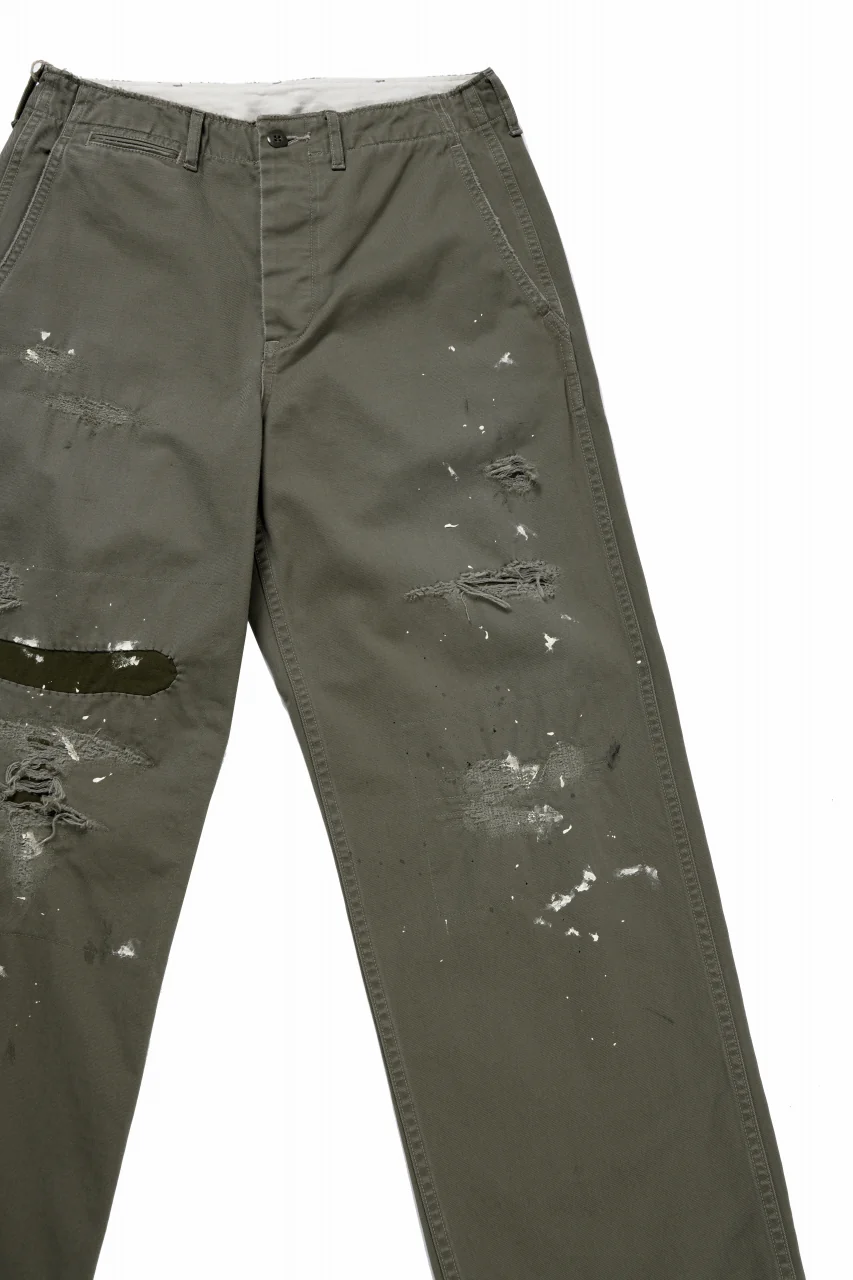 FULLCOUNT "FREEDOM FIGHTER" U.S.ARMY CHINO 41 TROUSERS (SAGE GREEN) - Image 5