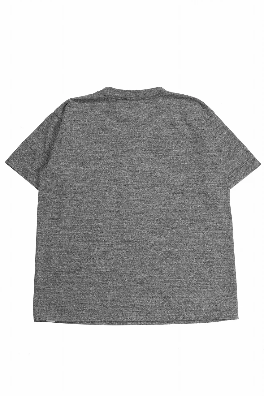 FULLCOUNT HEATHER GRAY T SHIRT / 16/1 RAFFY JERSEY CIRCULAR KNITTED (HEATHER GRAY) - Image 3