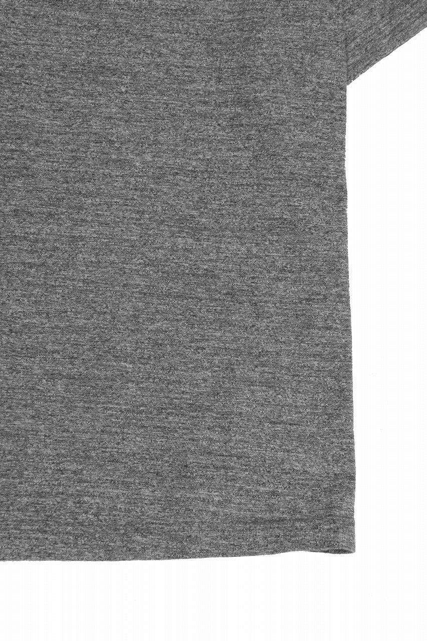 FULLCOUNT HEATHER GRAY T SHIRT / 16/1 RAFFY JERSEY CIRCULAR KNITTED (HEATHER GRAY) - Image 5