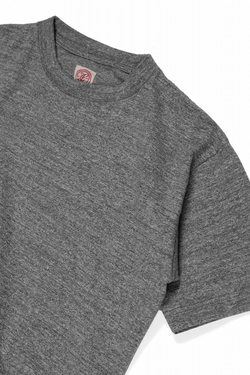 FULLCOUNT HEATHER GRAY T SHIRT / 16/1 RAFFY JERSEY CIRCULAR KNITTED (HEATHER GRAY) - Image 7