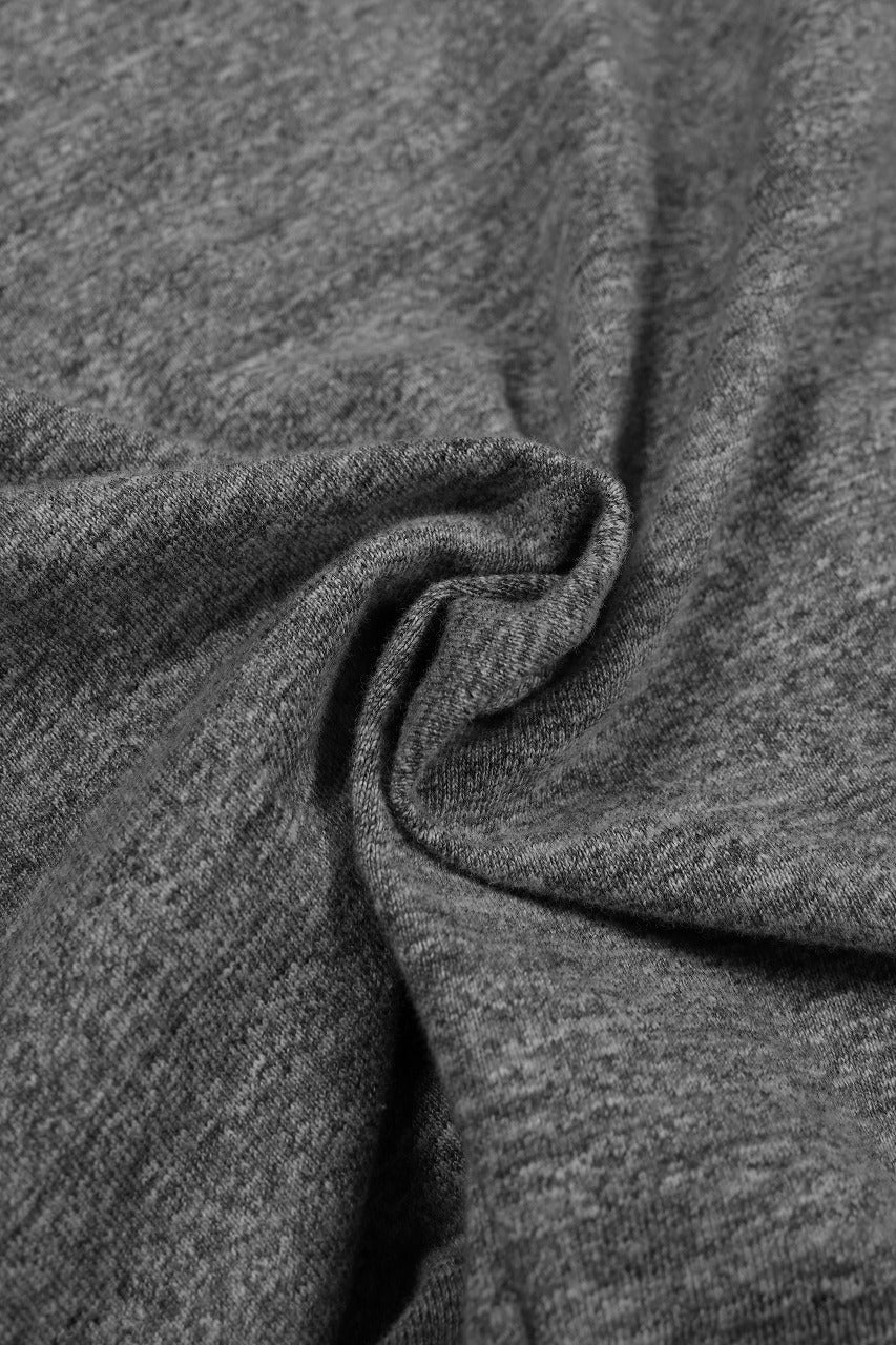 FULLCOUNT HEATHER GRAY T SHIRT / 16/1 RAFFY JERSEY CIRCULAR KNITTED (HEATHER GRAY) - Image 8