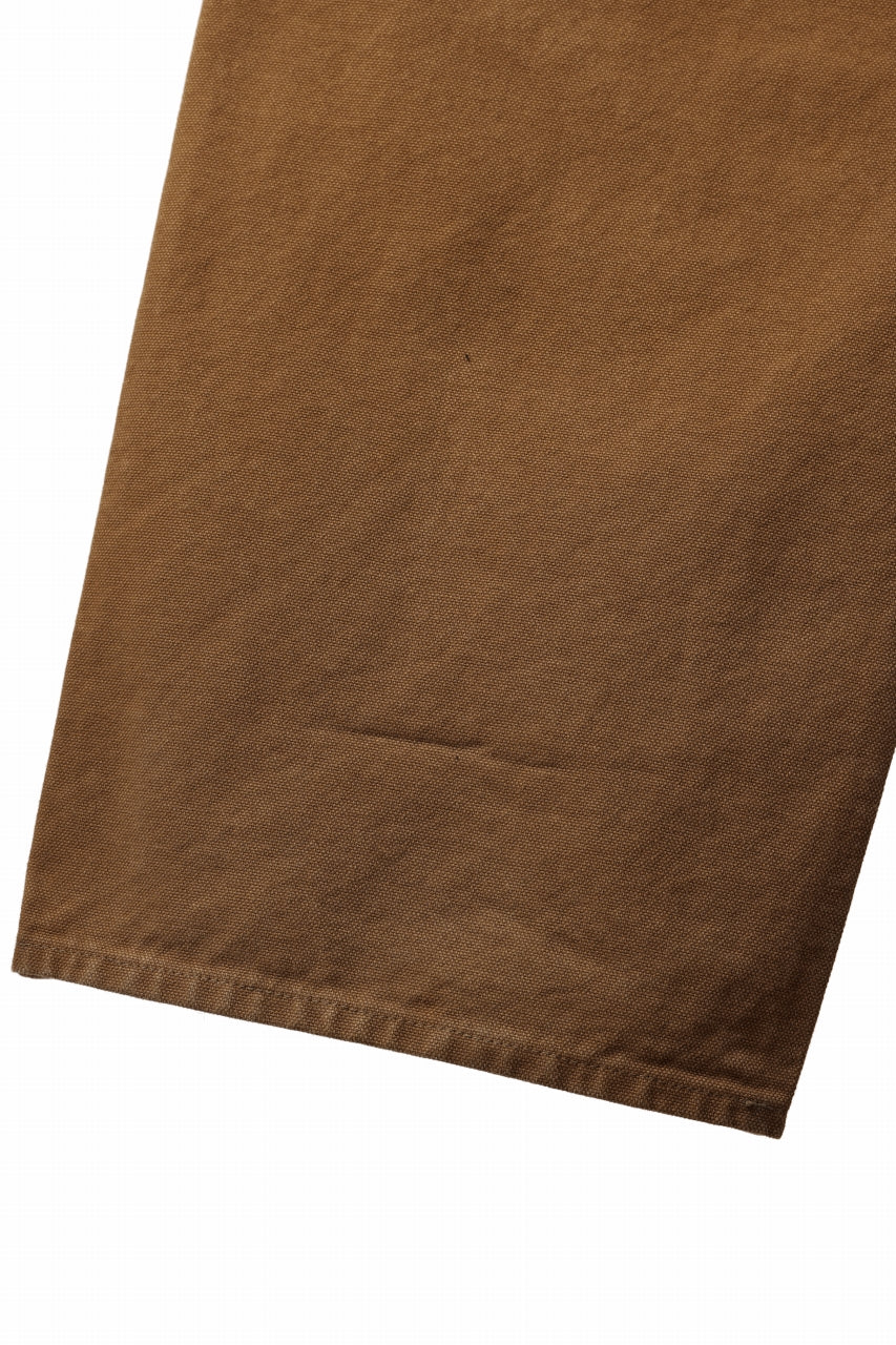 FULLCOUNT HEAVY CANVAS CINCH BACK WORK TROUSERS (BROWN) - Image 15