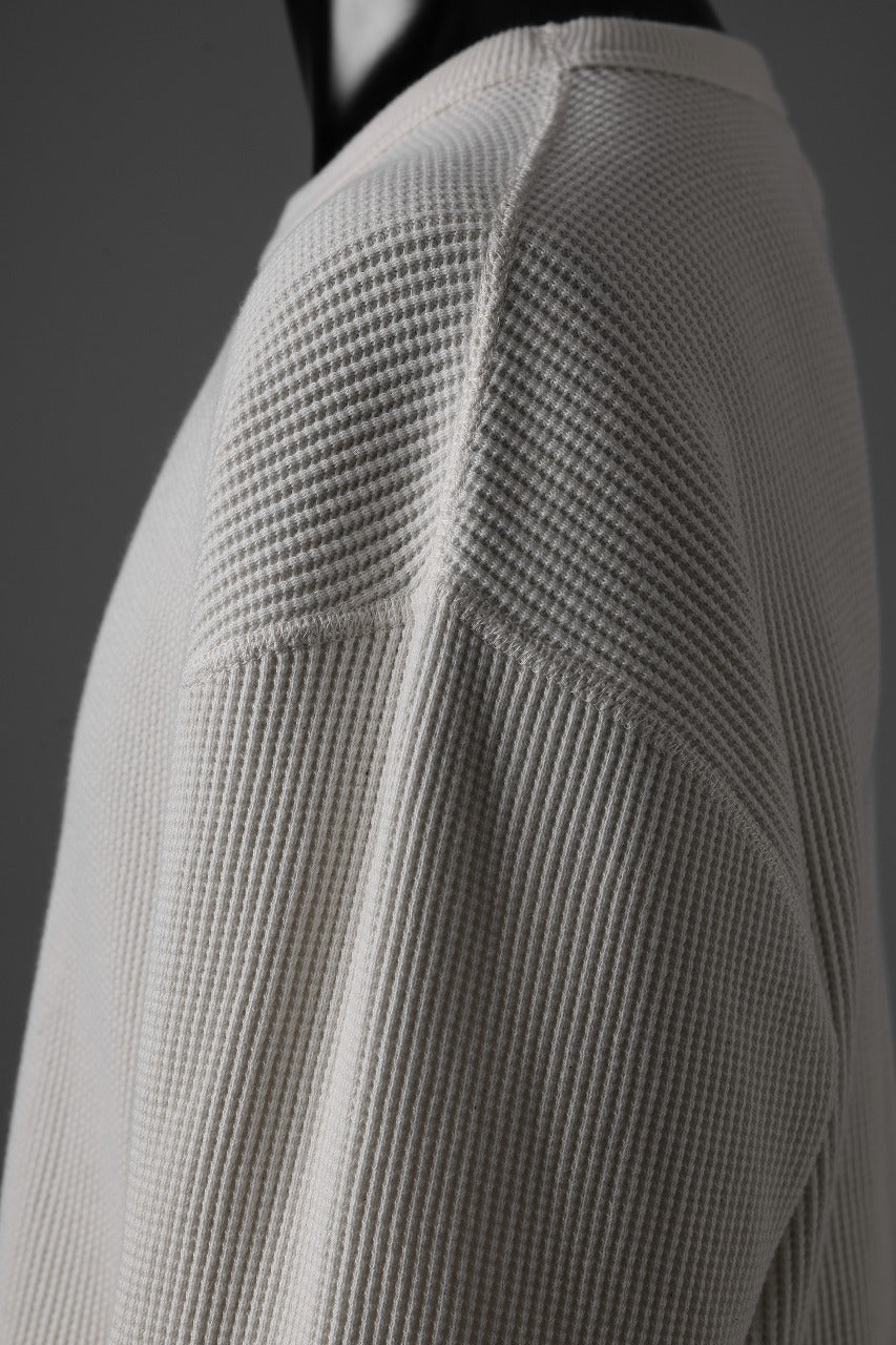 FULLCOUNT HEAVY WEIGHT WAFFLE L/S T SHIRT / ORIGINAL 22//- TIGHT TENSION COTTON (ECRU) - Image 11