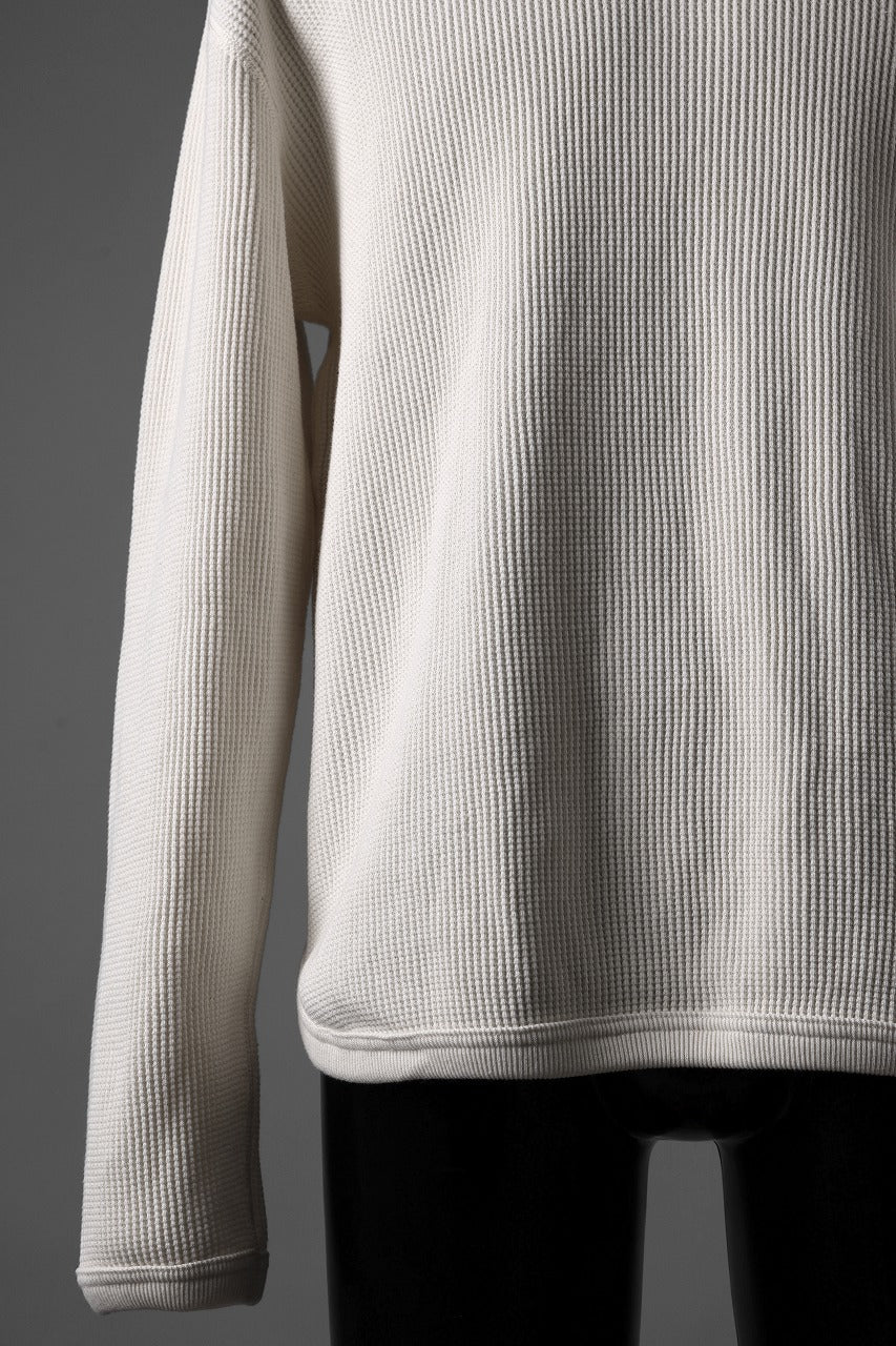 FULLCOUNT HEAVY WEIGHT WAFFLE L/S T SHIRT / ORIGINAL 22//- TIGHT TENSION COTTON (ECRU) - Image 8