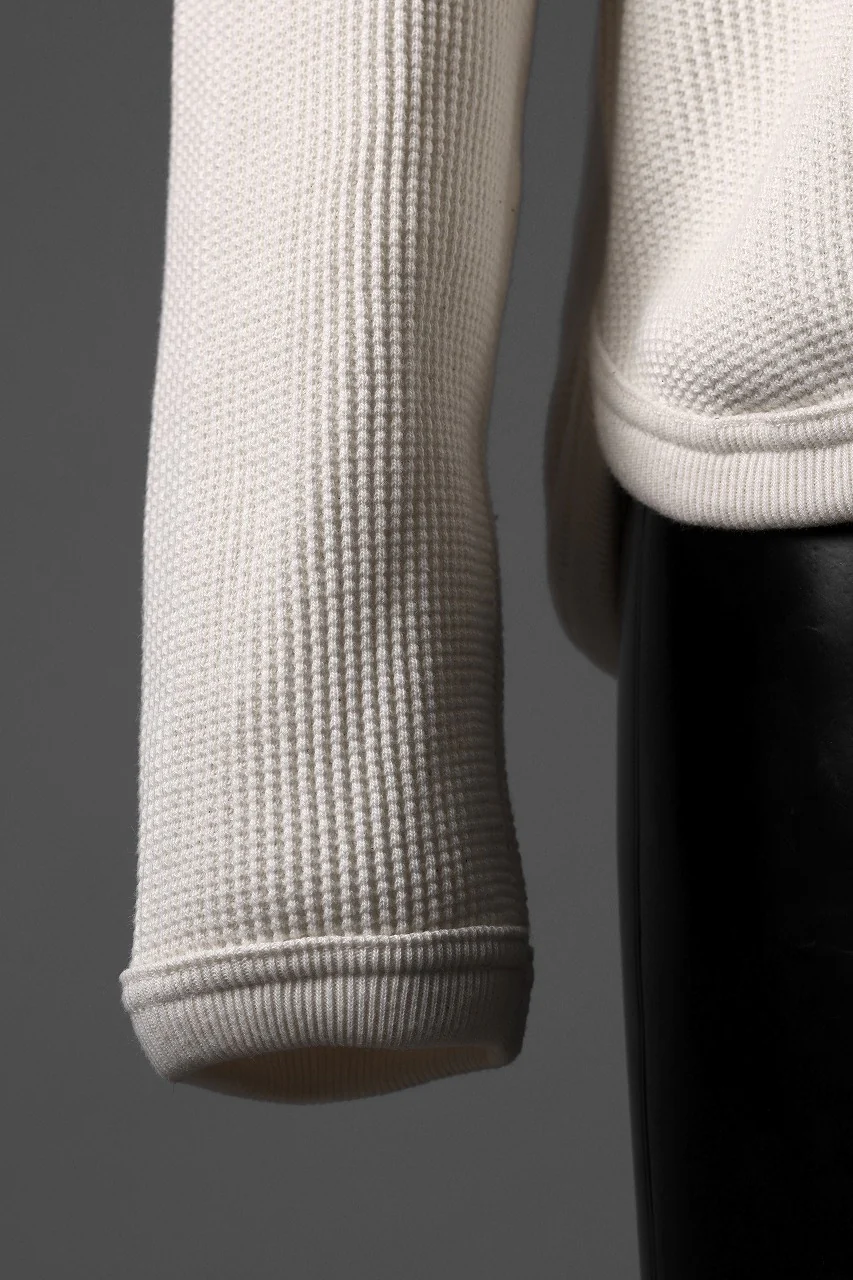FULLCOUNT HEAVY WEIGHT WAFFLE L/S T SHIRT / ORIGINAL 22//- TIGHT TENSION COTTON (ECRU) - Image 9