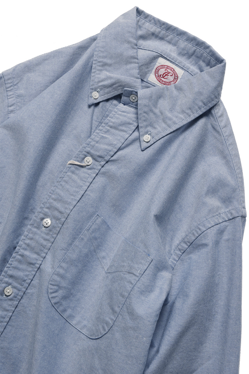 FULLCOUNT Limited GOOD OLD B.D. SHIRT / SUVIN COTTON OXFORD (BLUE) - Image 12