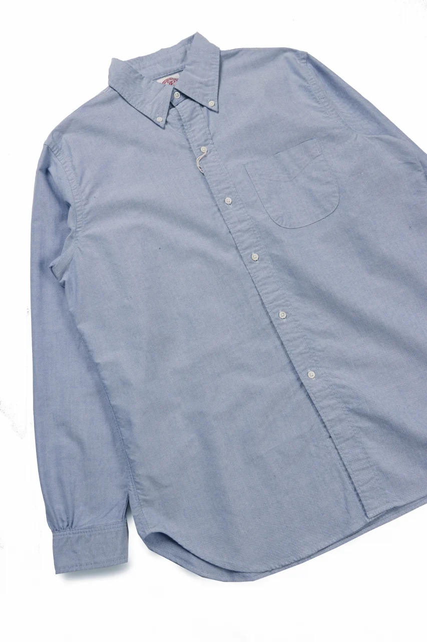 FULLCOUNT Limited GOOD OLD B.D. SHIRT / SUVIN COTTON OXFORD (BLUE) - Image 7