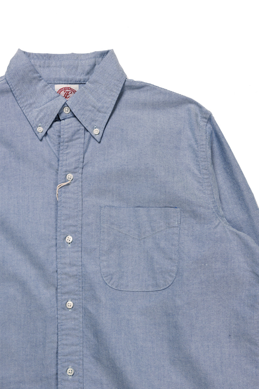FULLCOUNT Limited GOOD OLD B.D. SHIRT / SUVIN COTTON OXFORD (BLUE) - Image 8