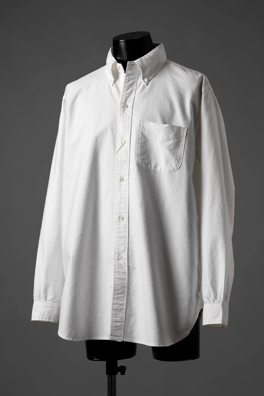 FULLCOUNT Limited GOOD OLD B.D. SHIRT / SUVIN COTTON OXFORD (WHITE) - Image 3